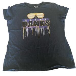 WWE Sasha Banks Women T-Shirt Size XL Black